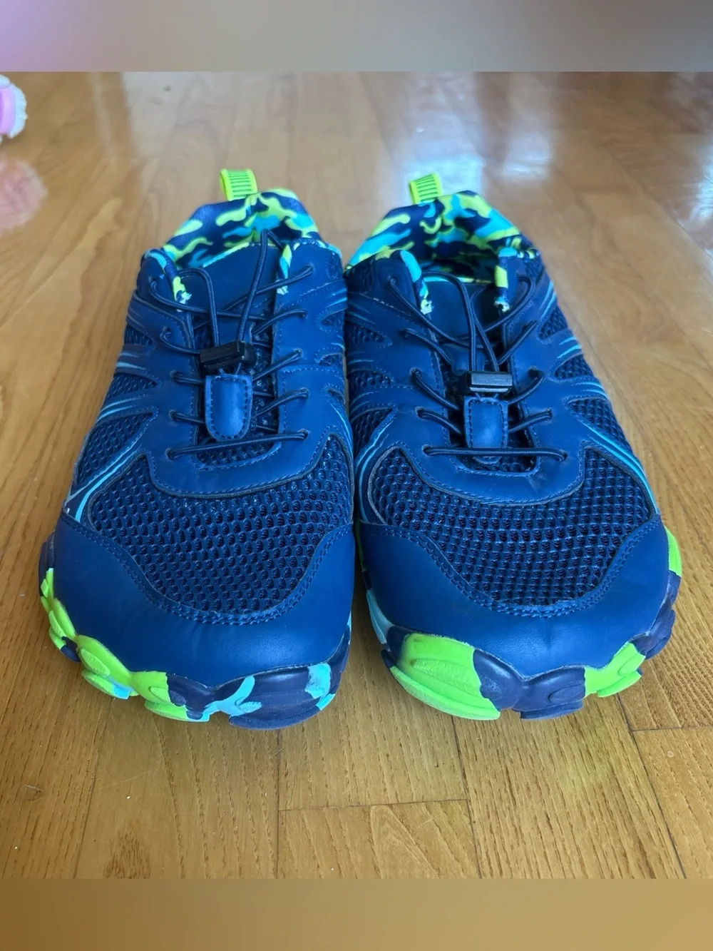 FJ Barefoot Minimalist Water shoes Sneakers Blue Green Mesh Men’s Size 43 9.5 10